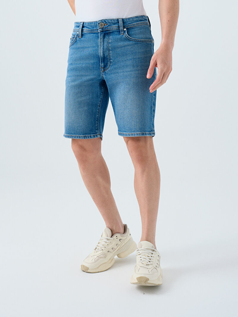 Slim Fit Erkek Şort