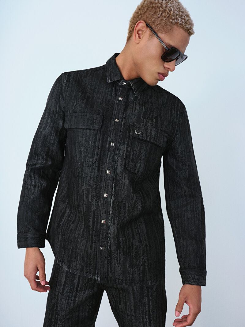 Oversize Fit Erkek Gömlek U.kol