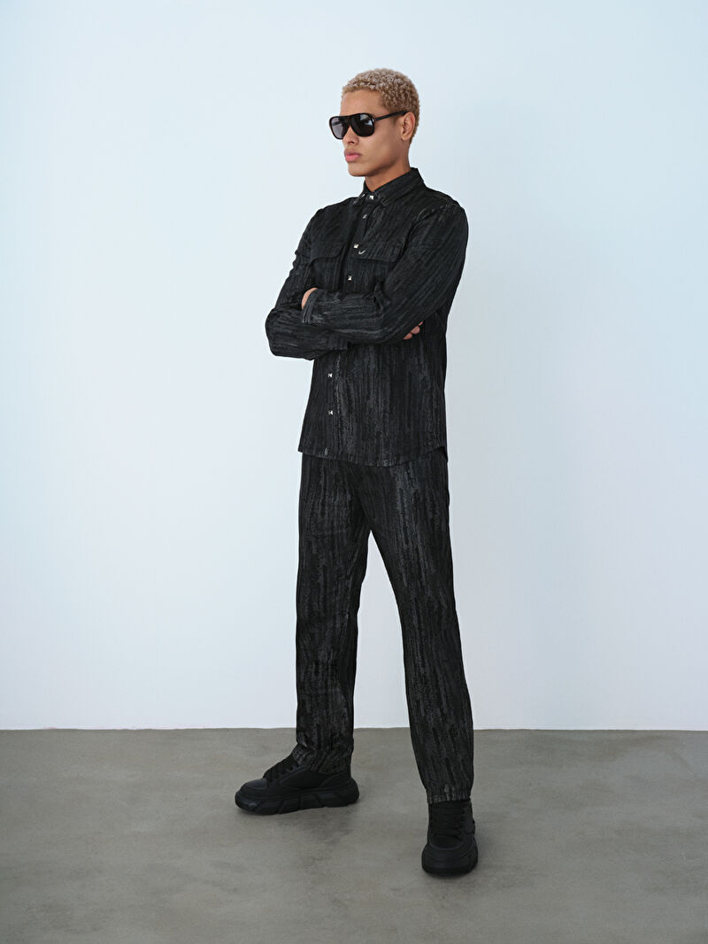 Oversize Fit Erkek Gömlek U.kol