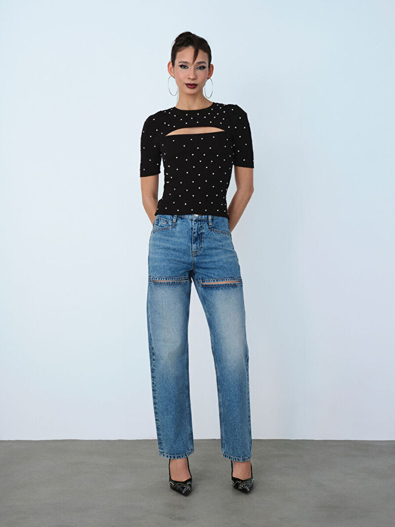 Slim Straight Slim Fit Kadın Pantolon