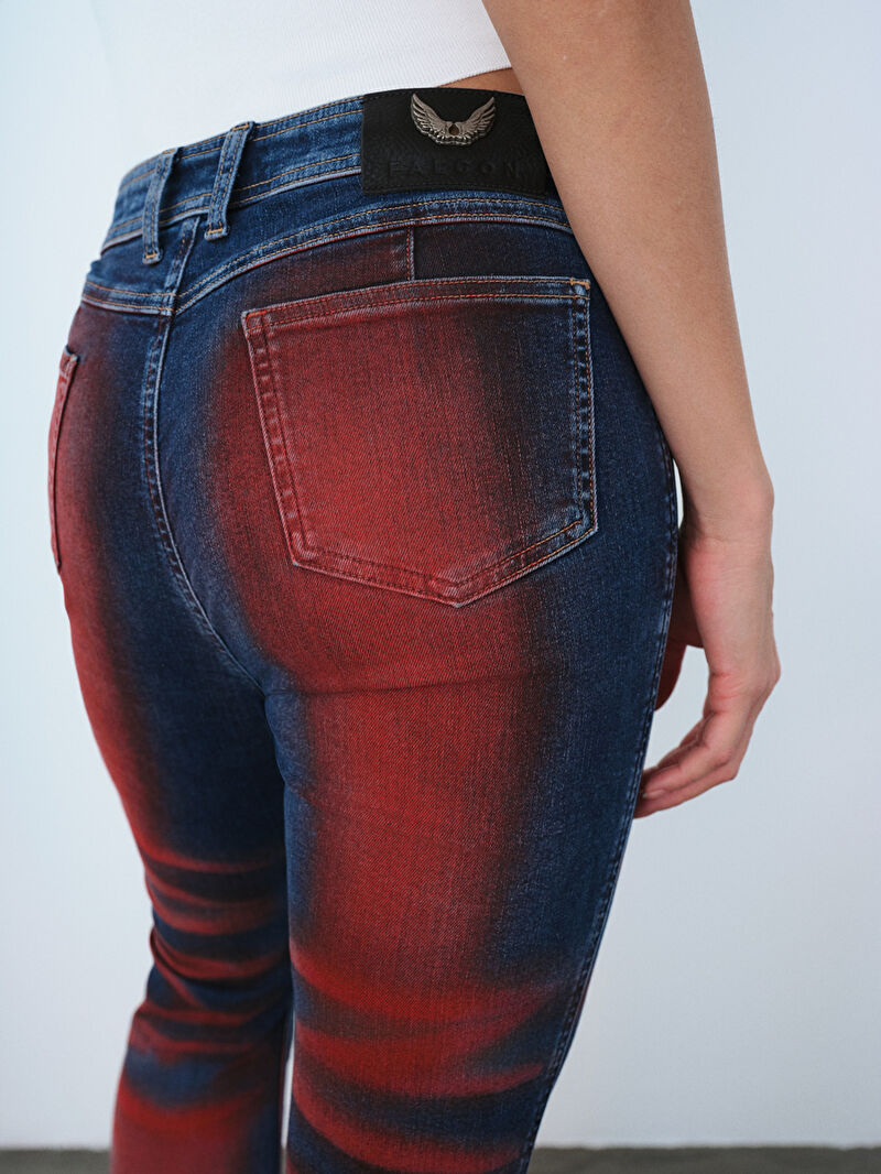 Long Flare Slim Fit Kadın Pantolon