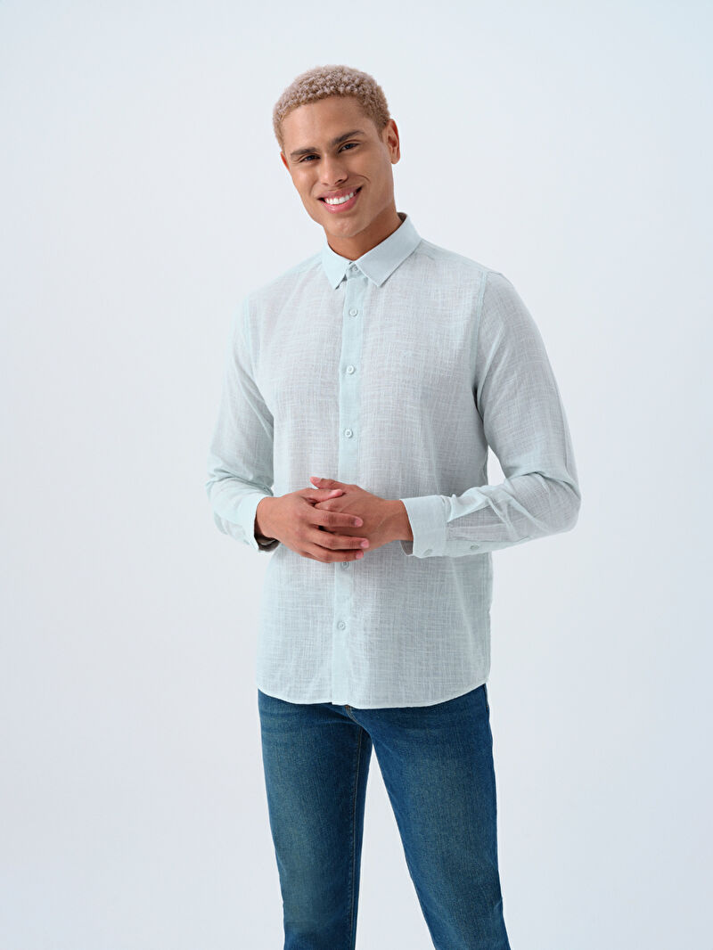 Regular Fit Erkek Gömlek U.kol