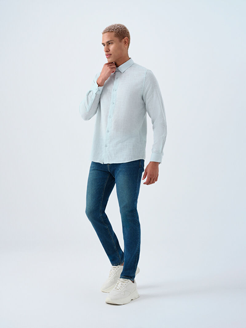 Regular Fit Erkek Gömlek U.kol