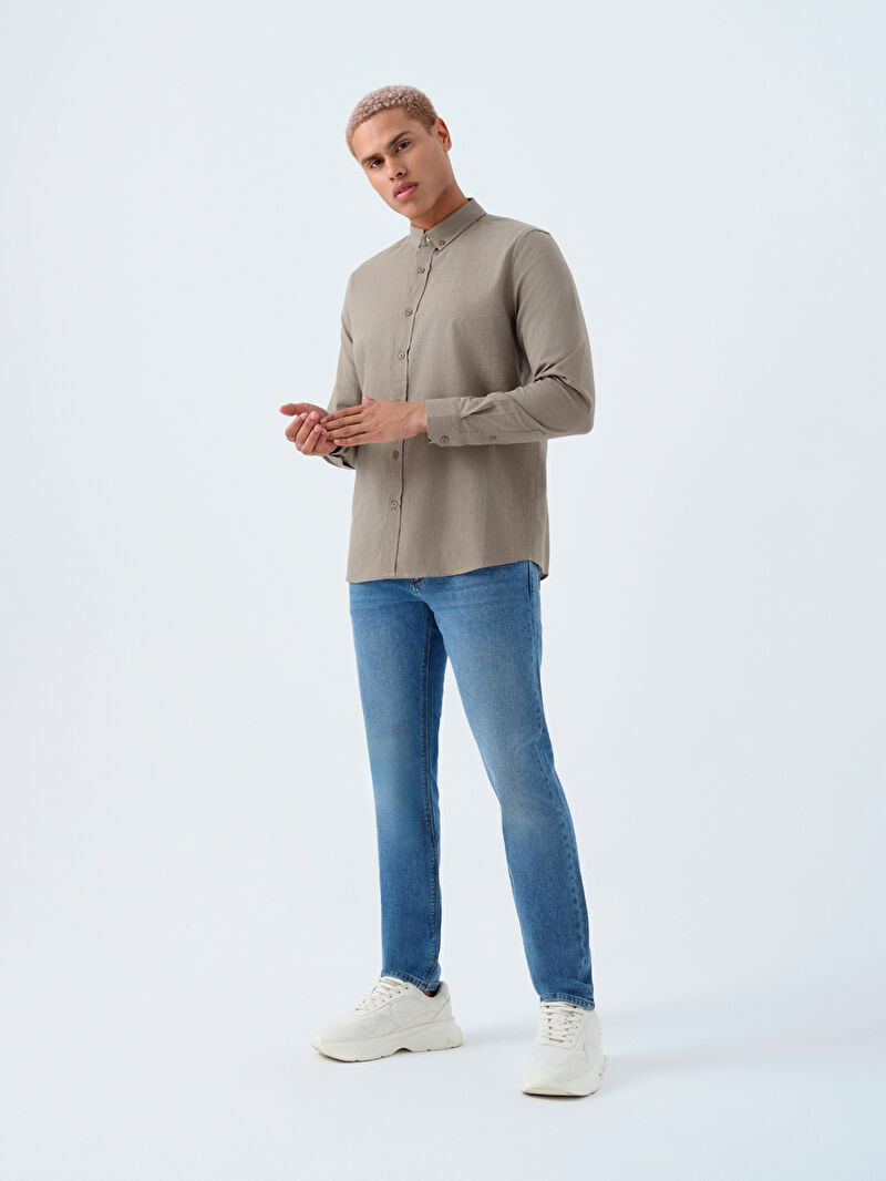 Regular Fit Erkek Gömlek U.kol