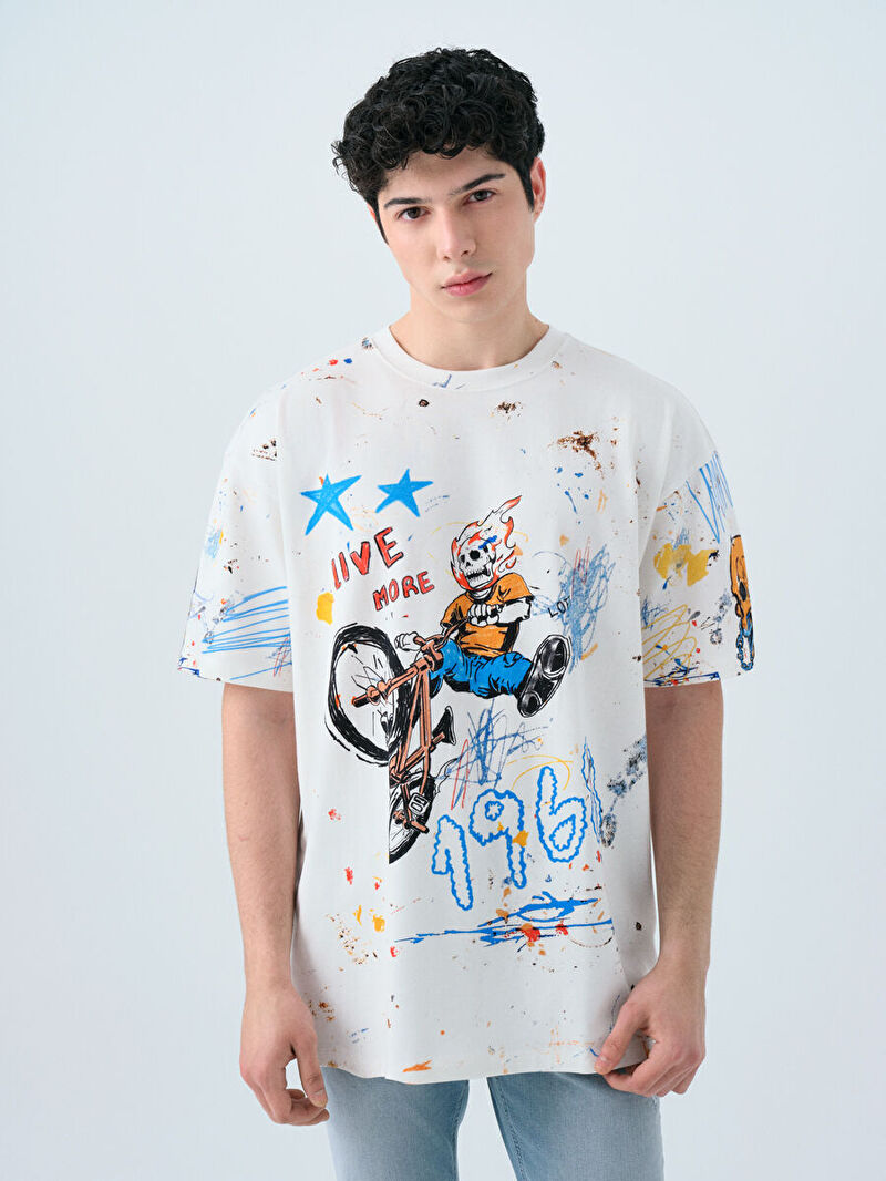 Oversize Fit Erkek Tshirt K.kol