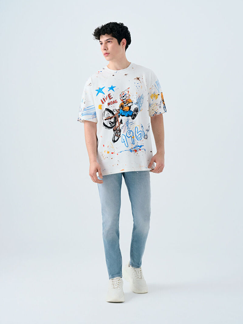 Oversize Fit Erkek Tshirt K.kol
