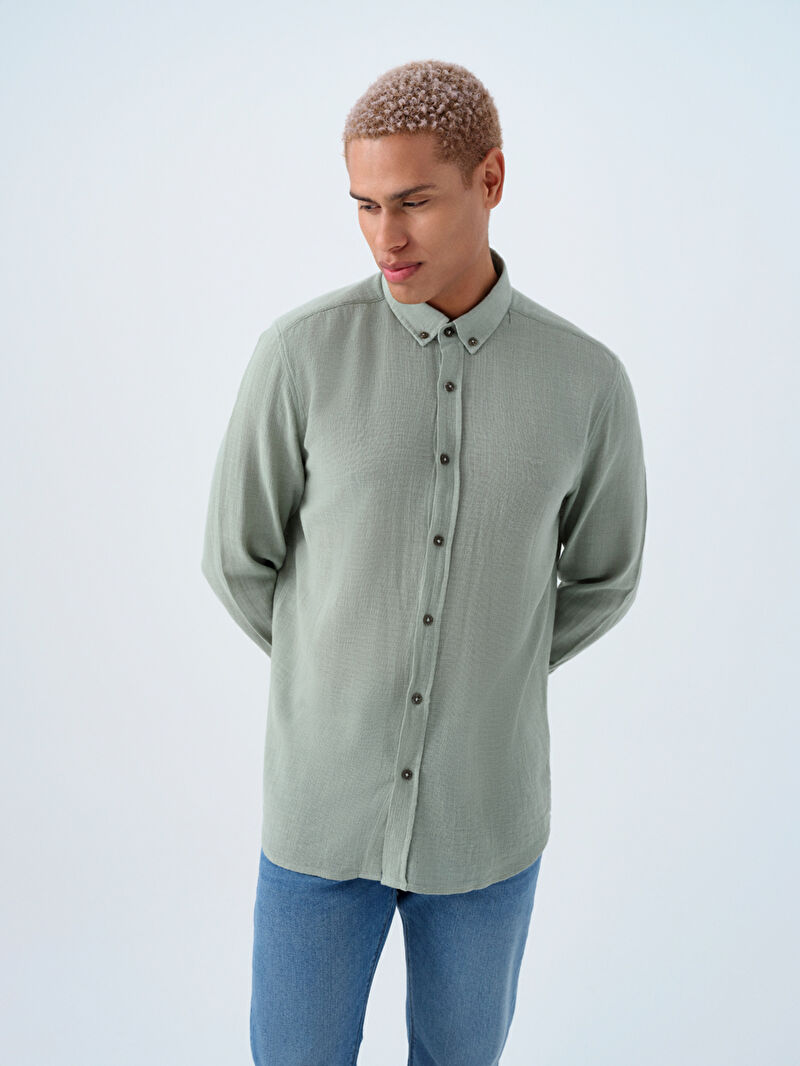 Regular Fit Erkek Gömlek U.kol