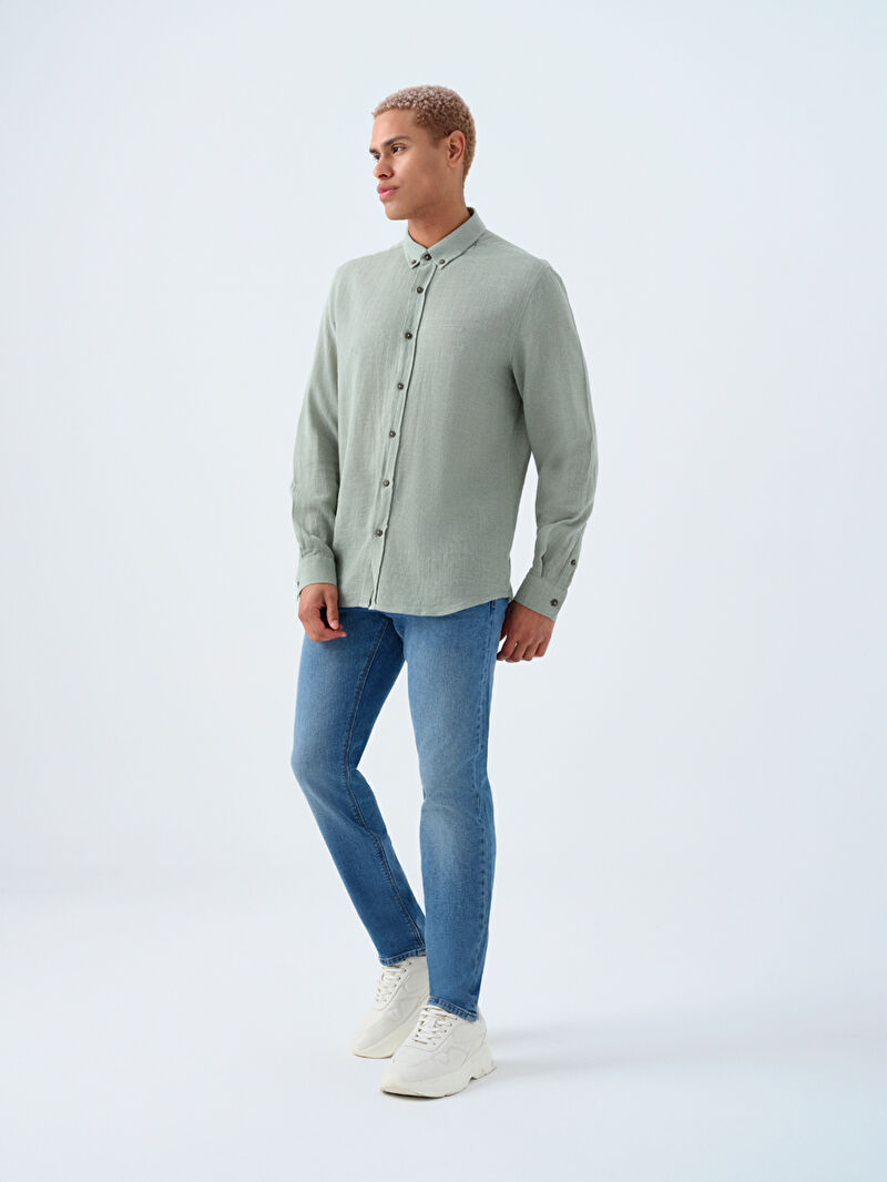 Regular Fit Erkek Gömlek U.kol