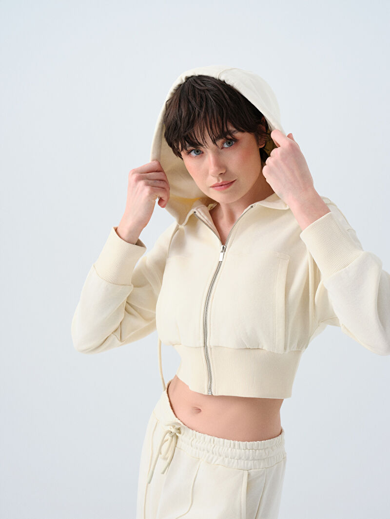Crop Kadın Sweatshirt