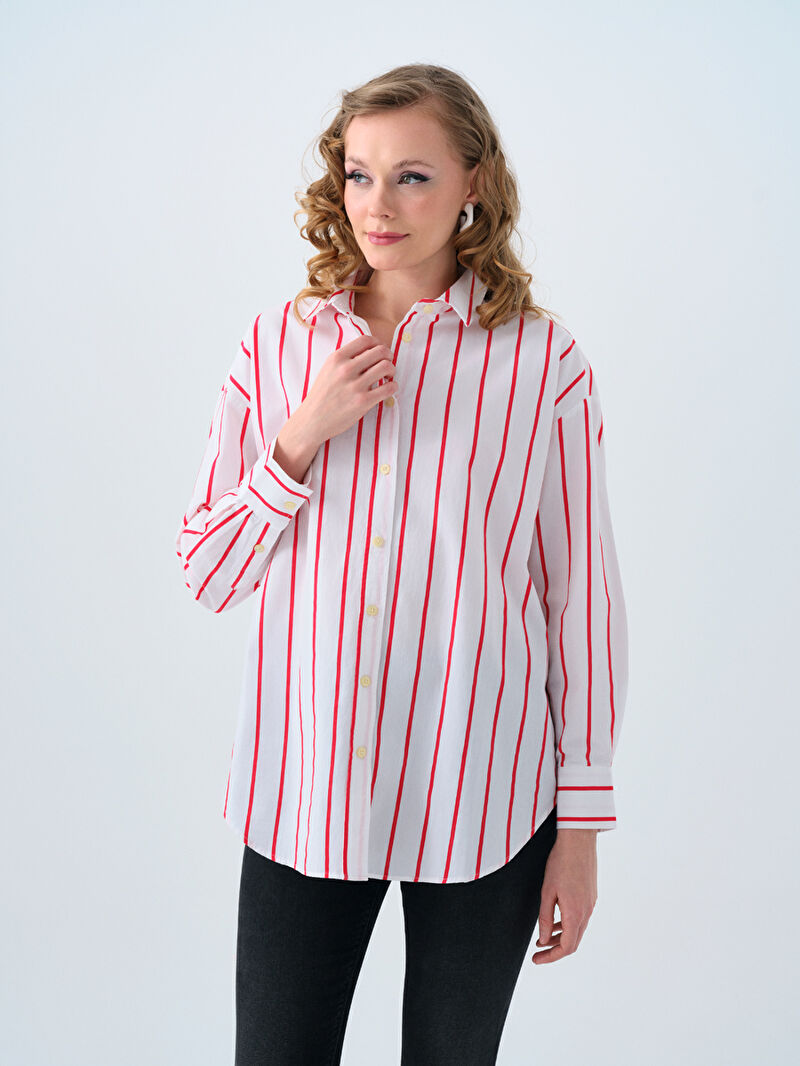 Regular Fit Kadın Gömlek U.kol