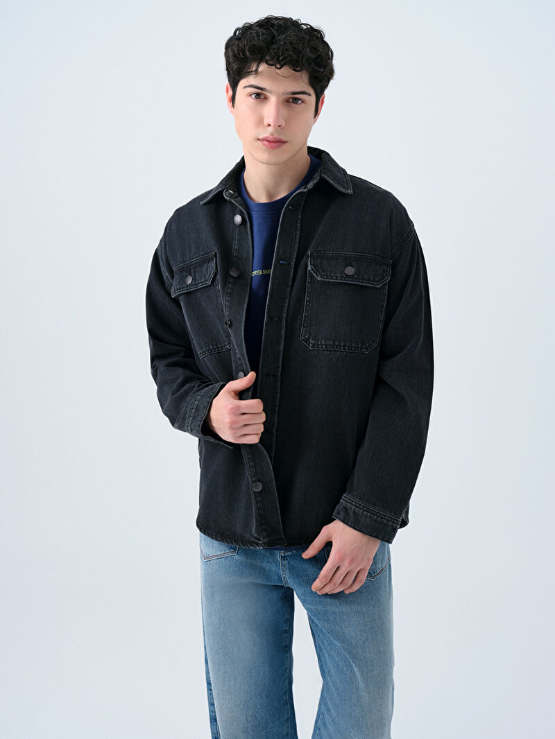 Oversize Erkek Gömlek U.kol