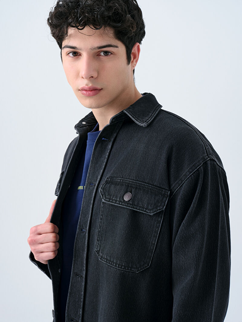 Oversize Erkek Gömlek U.kol