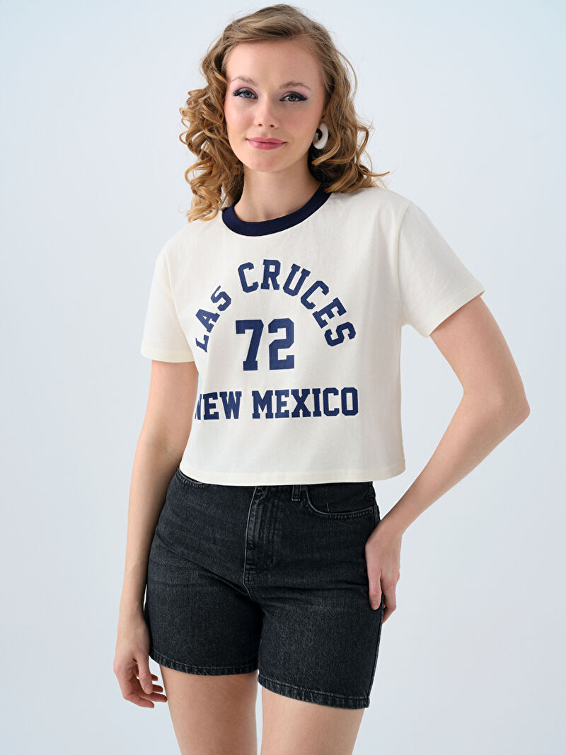 Long Crop Kadın Tshirt K.kol