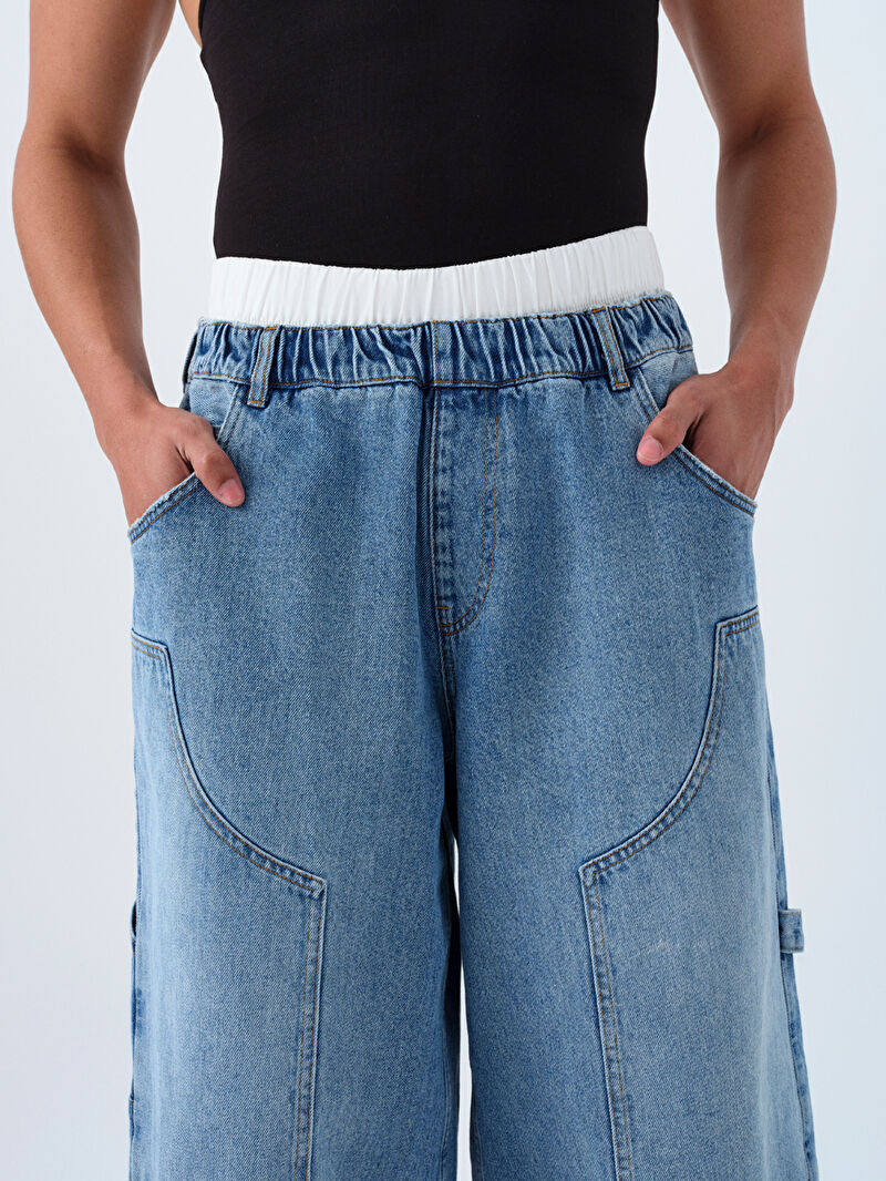 Baggy Fit Kadın Kapri