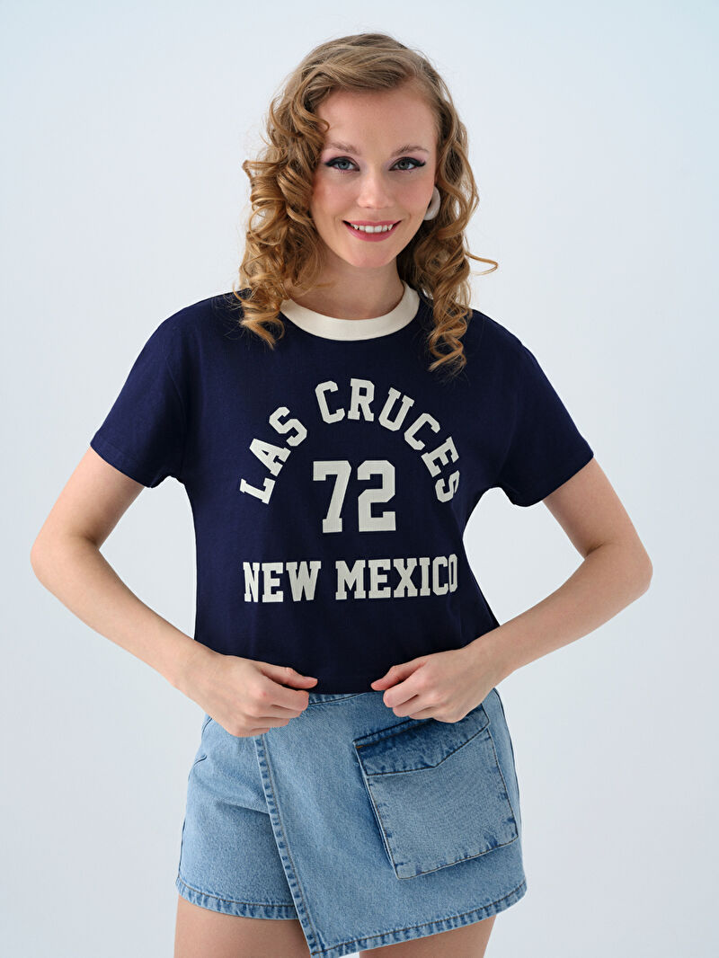 Regular Long Crop Kadın Tshirt K.kol