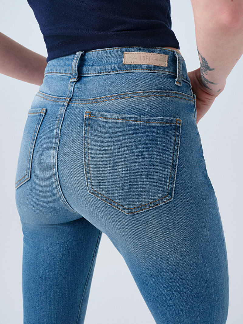 Flare Slim Fit Kadın Pantolon