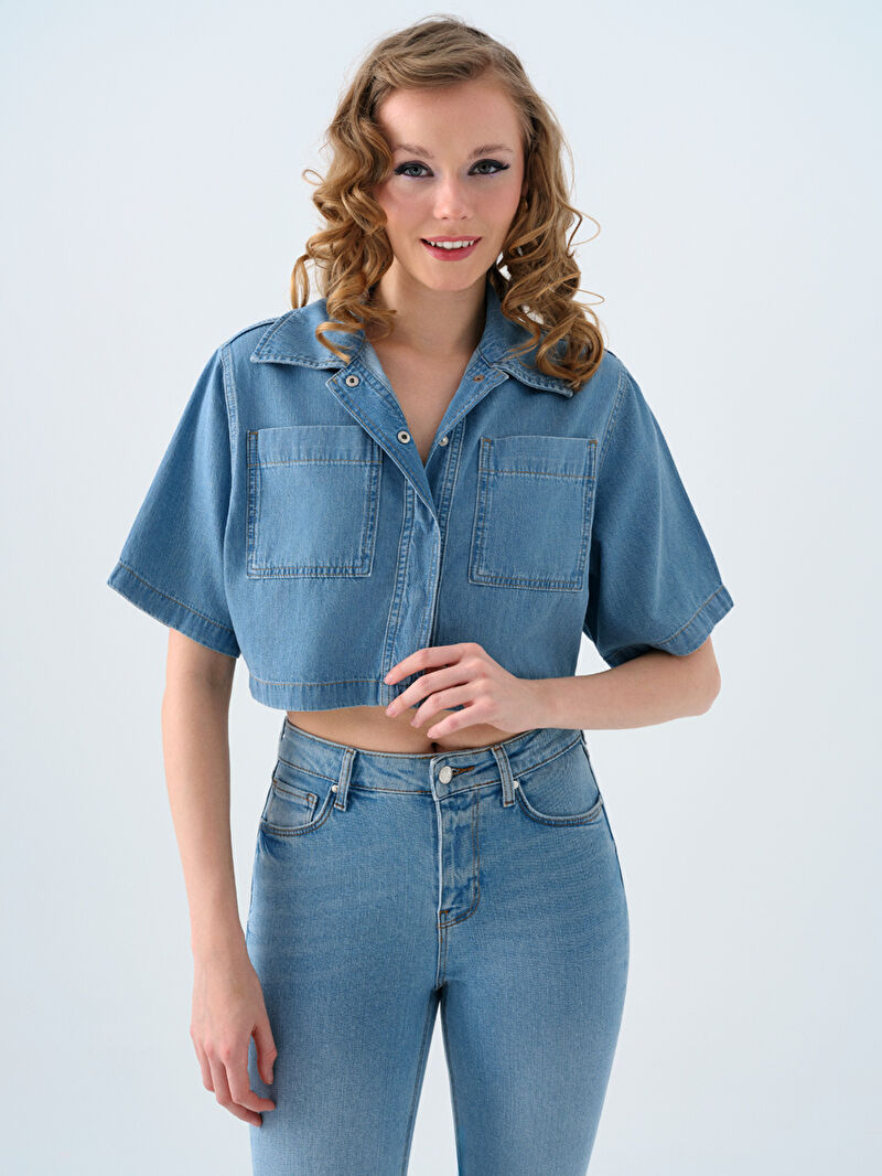 Regular Fit Kadın Gömlek K.kol