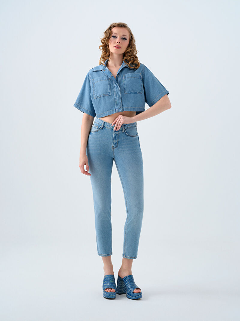 Regular Fit Kadın Gömlek K.kol