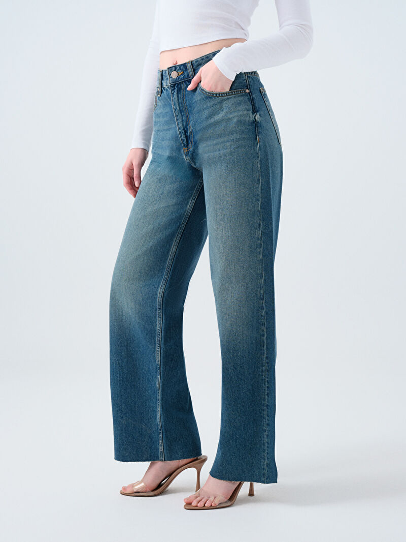 Wide Leg Regular Fit Kadın Pantolon