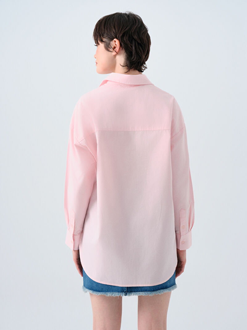 Oversize Fit Kadın Gömlek U.kol