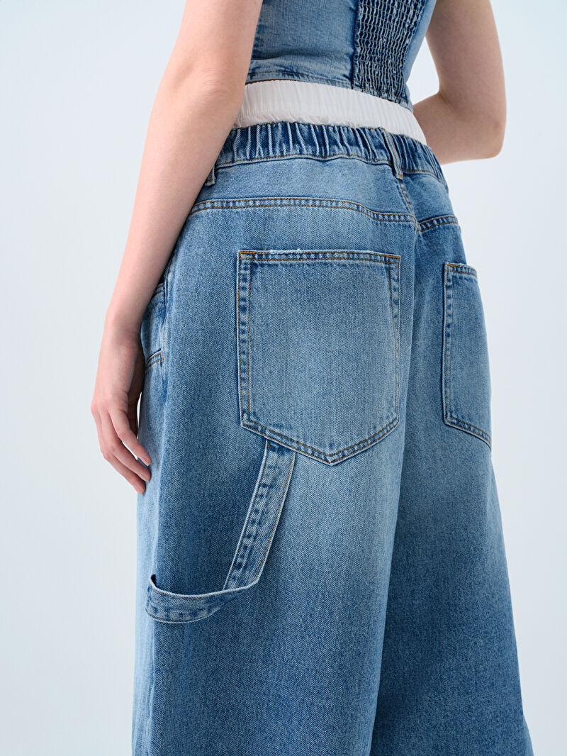 Baggy Fit Kadın Kapri