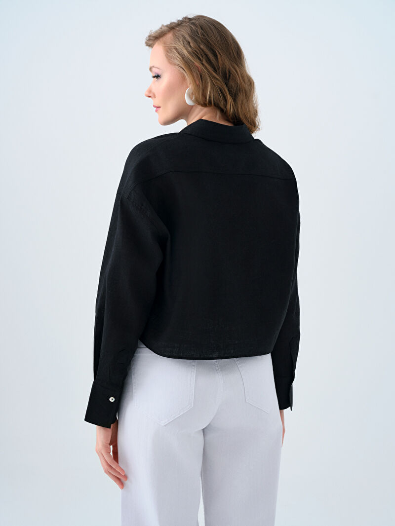 Loose Long Crop Kadın Gömlek U.kol