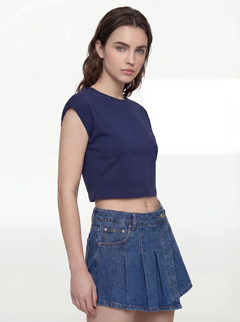 Crop Kadın Tshirt K.kol