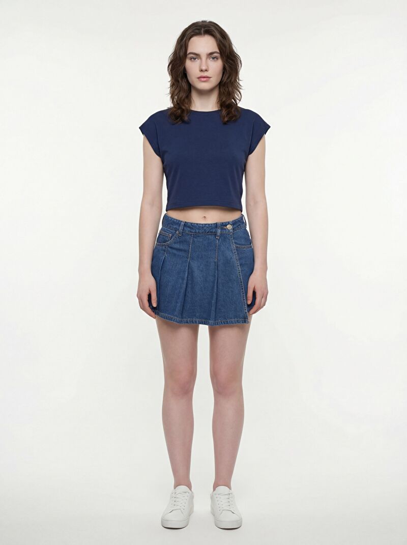 Crop Kadın Tshirt K.kol