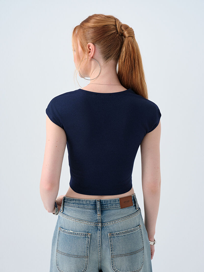 Crop Kadın Tshirt K.kol