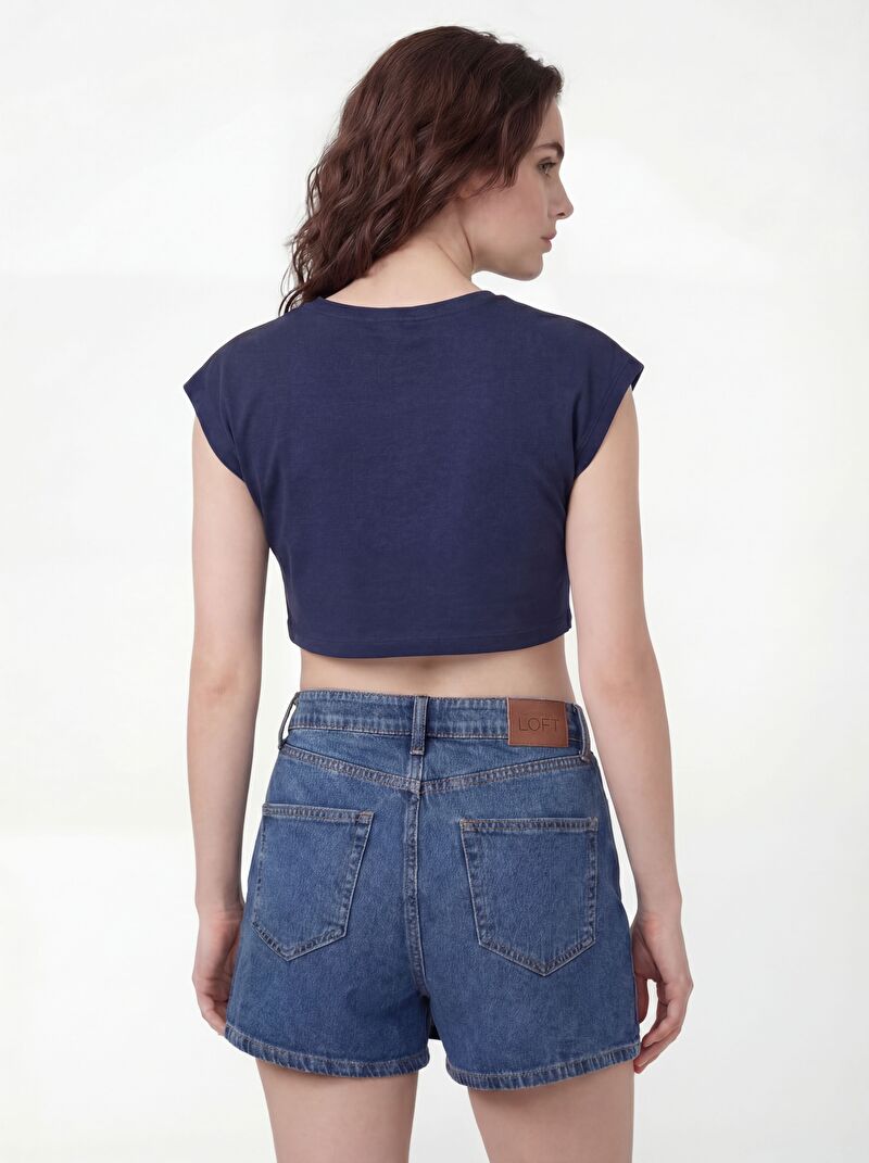 Crop Kadın Tshirt K.kol