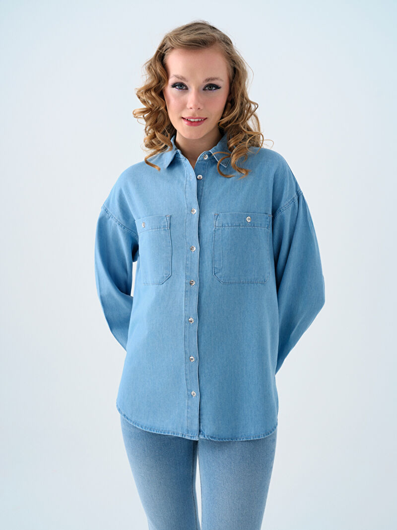 Regular Fit Kadın Gömlek U.kol