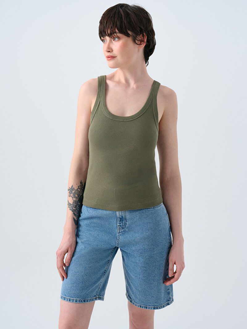 Slim Fit Kadın Atlet