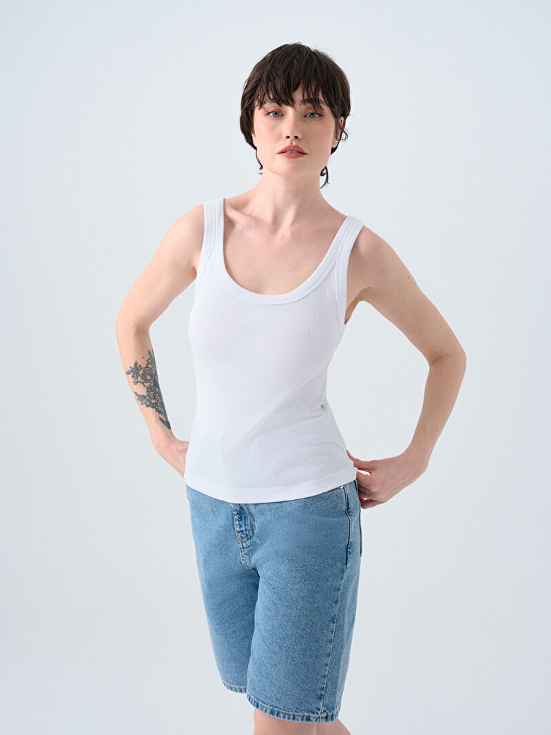 Slim Fit Kadın Atlet