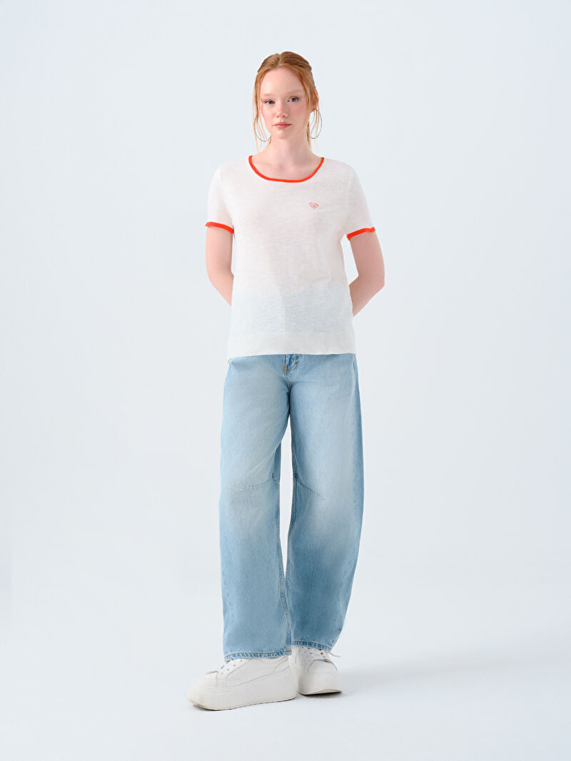 Regular Fit Kadın Bluz K.kol
