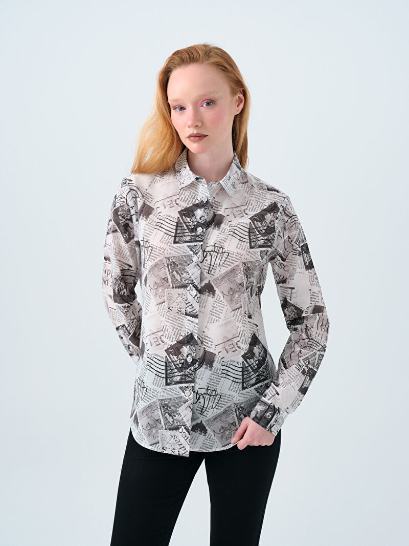 Regular Fit Kadın Gömlek U.kol