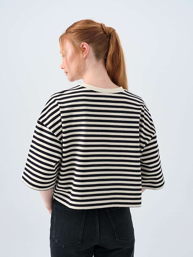 Loose Crop Kadın Tshirt K.kol