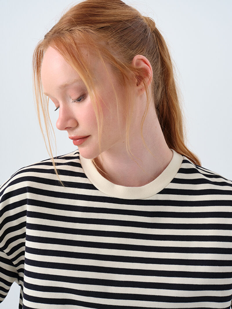 Loose Crop Kadın Tshirt K.kol