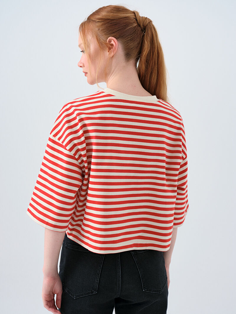 Loose Crop Kadın Tshirt K.kol