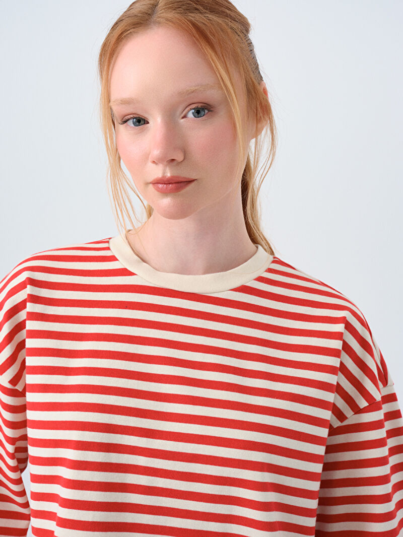 Loose Crop Kadın Tshirt K.kol