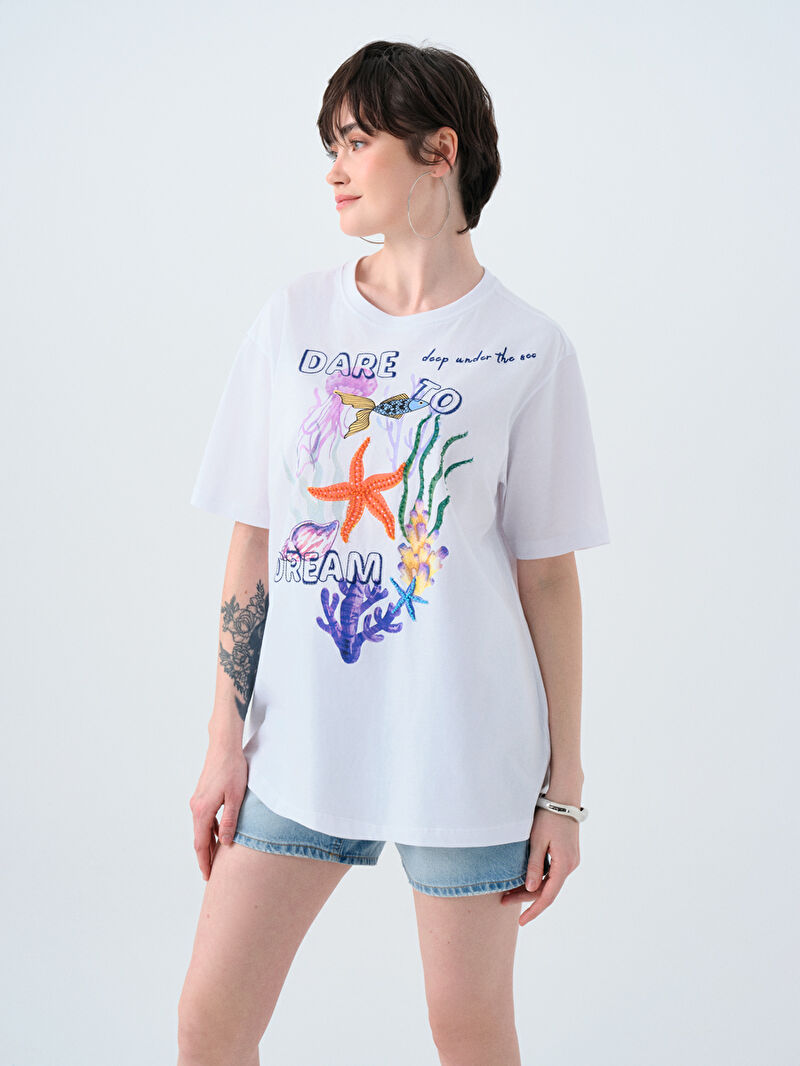 Oversize Kadın Tshirt K.kol