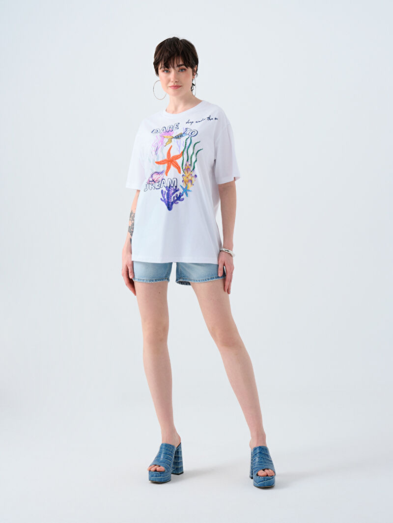 Oversize Kadın Tshirt K.kol