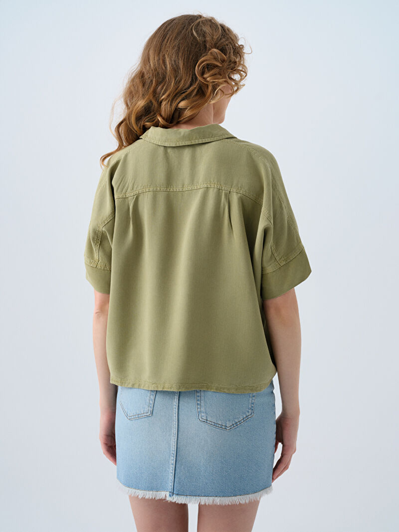 Oversize Kadın Gömlek K.kol