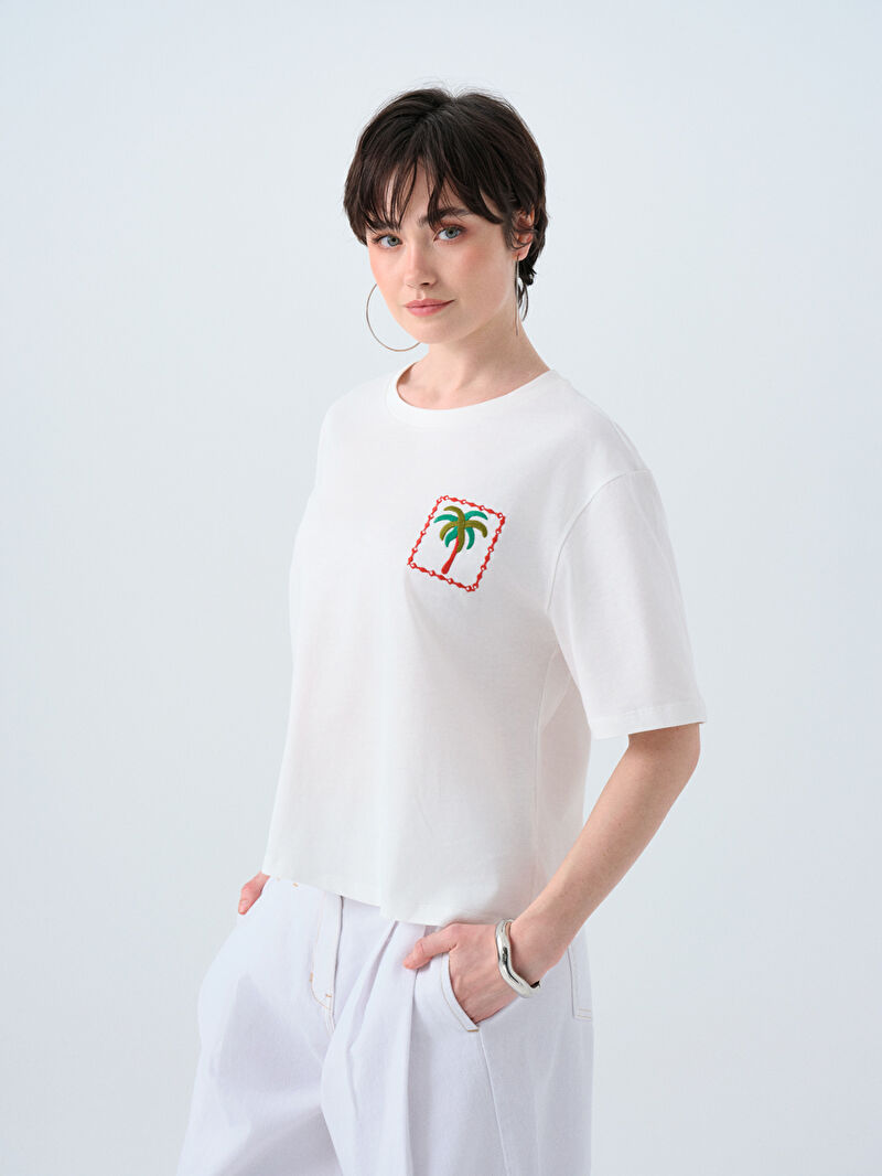 Long Crop Kadın Tshirt K.kol