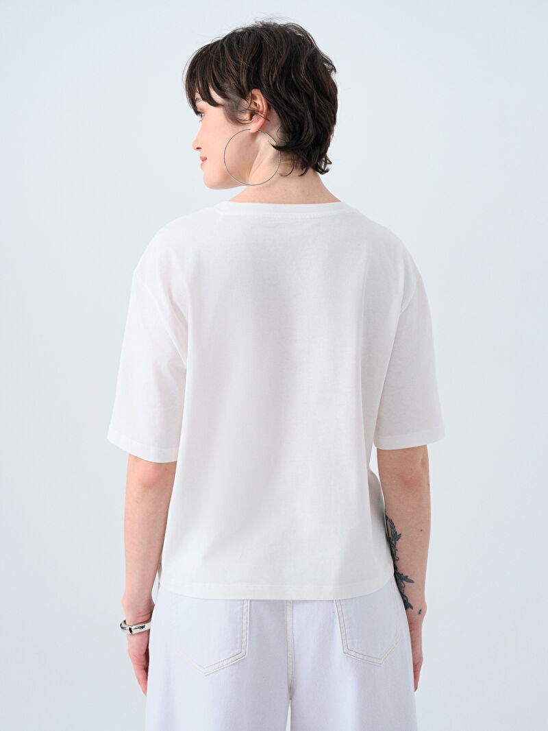 Long Crop Kadın Tshirt K.kol