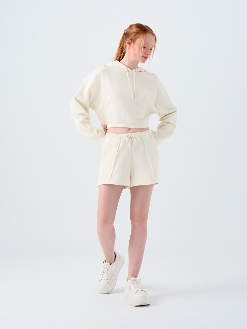 Loose Crop Kadın Sweatshirt