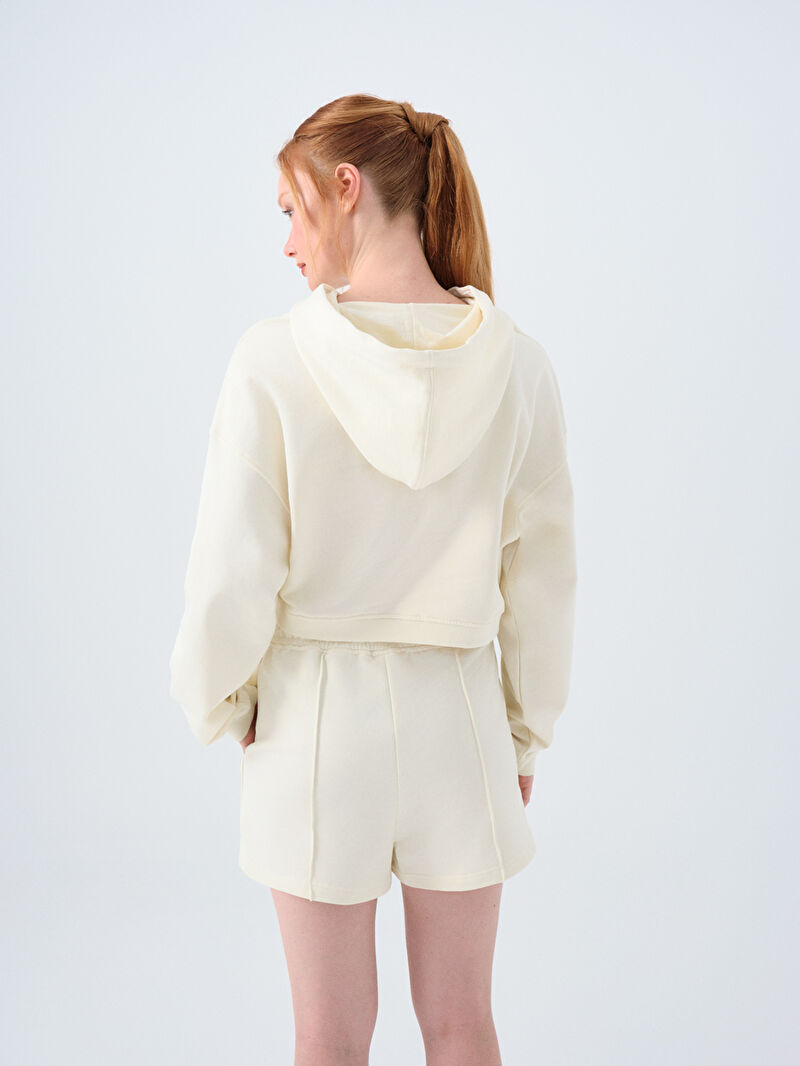 Loose Crop Kadın Sweatshirt