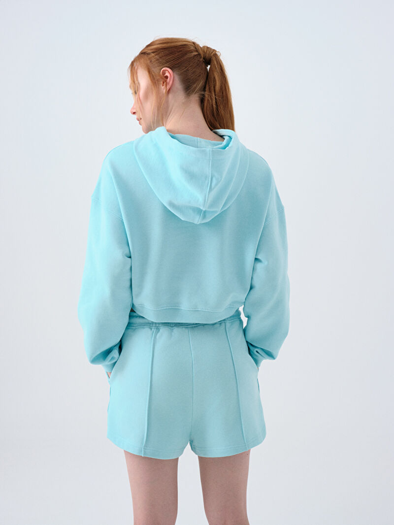 Loose Crop Kadın Sweatshirt