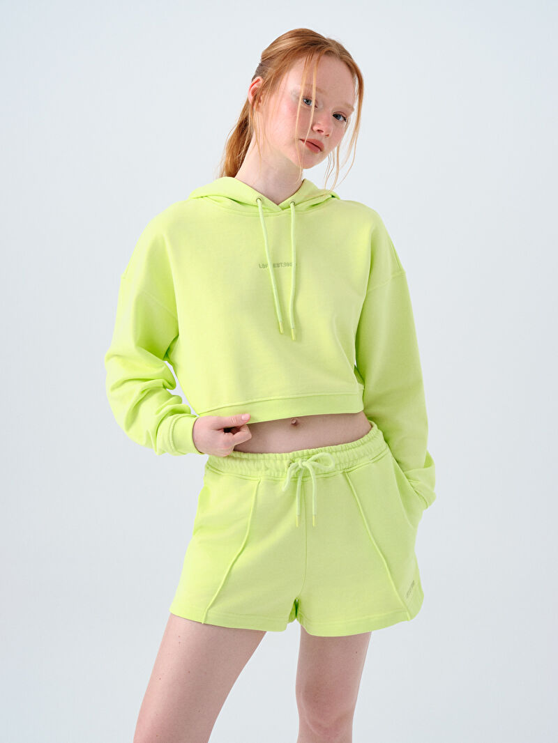 Loose Crop Kadın Sweatshirt