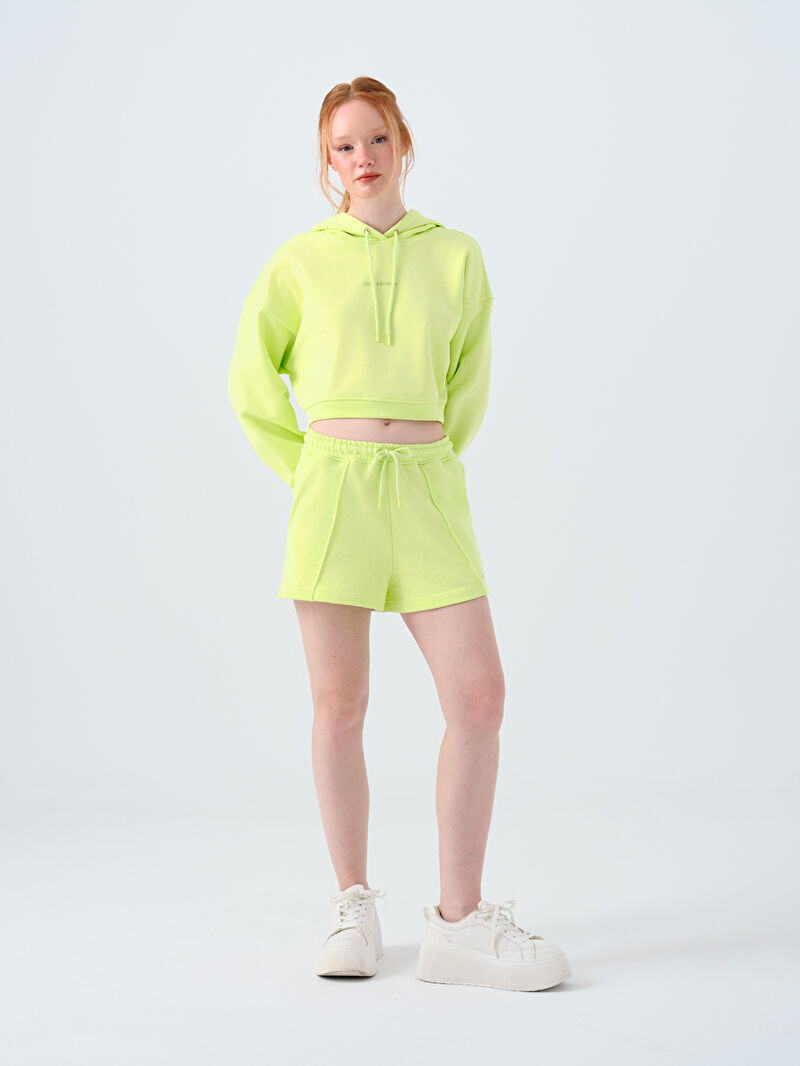 Loose Crop Kadın Sweatshirt