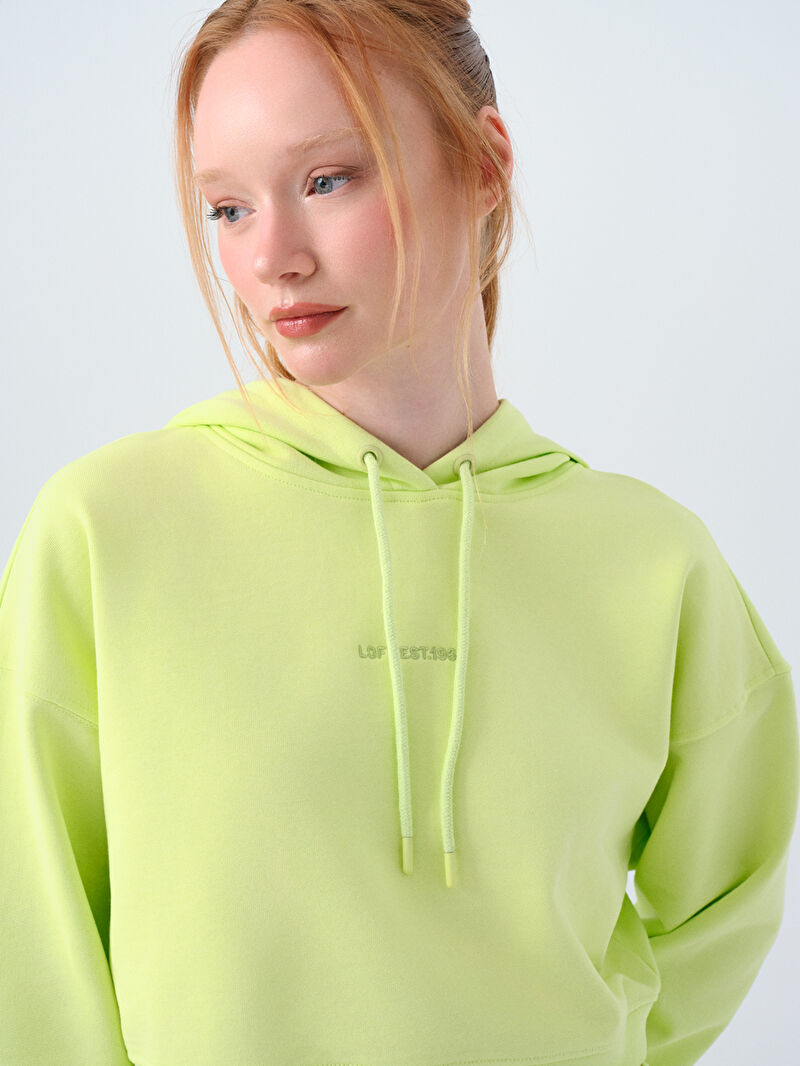 Loose Crop Kadın Sweatshirt